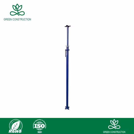 スチール足場ポール、アルミニウム調整可能な建築型枠、スチールサポート、プッシュプルサポート、ジャックポスト、スチール、エーカー、エーカーサポート