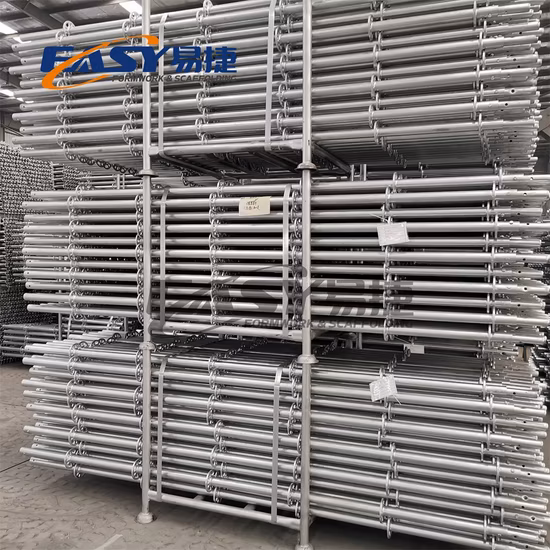 簡単な建設可動アルミニウム電気鋼板/金属デッキ/Kwikstage/クイックステージ/リングロック/カップロック/多層ディレッチョ足場/販売用フレームワーク